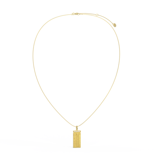 Luxe Woman Boarding Ticket Necklace