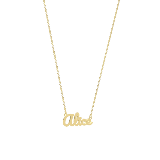 18K Gold Plated Script Name Necklace