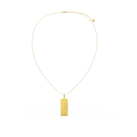 Classic Man Boarding Ticket Necklace