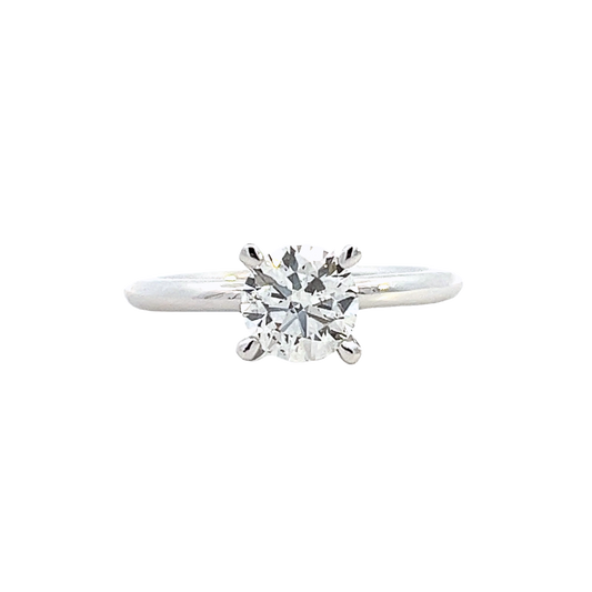 The Mira | 1.00ct Lab-Grown Round Diamond Solitaire Engagement Ring in 14K White Gold