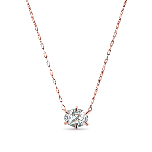 The Oval Diamond Pendant