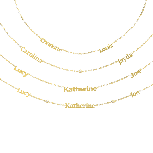 Linked by Love – Name Necklace with Emotional Spark