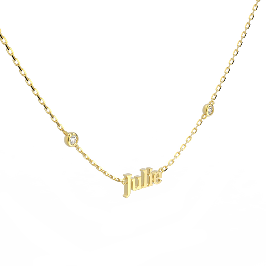 Name Necklace with Emotional Spark