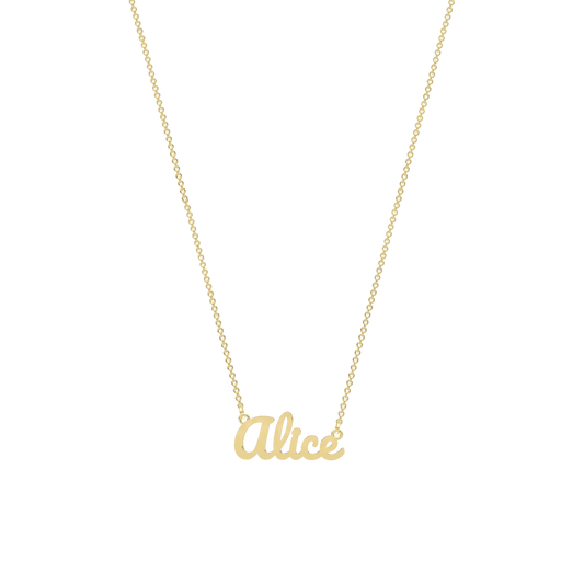 18K Gold Plated Script Name Necklace