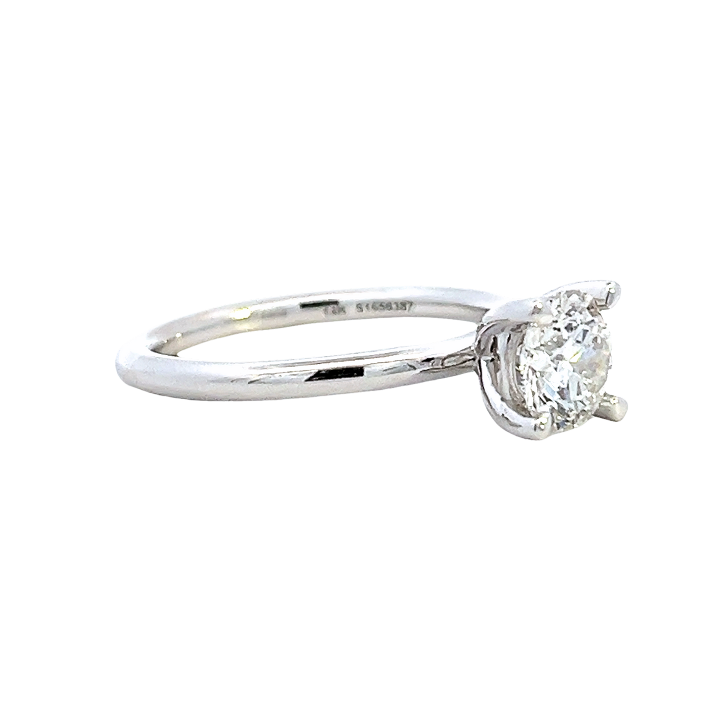 The Mira | 1.00ct Lab-Grown Round Diamond Solitaire Engagement Ring in 14K White Gold