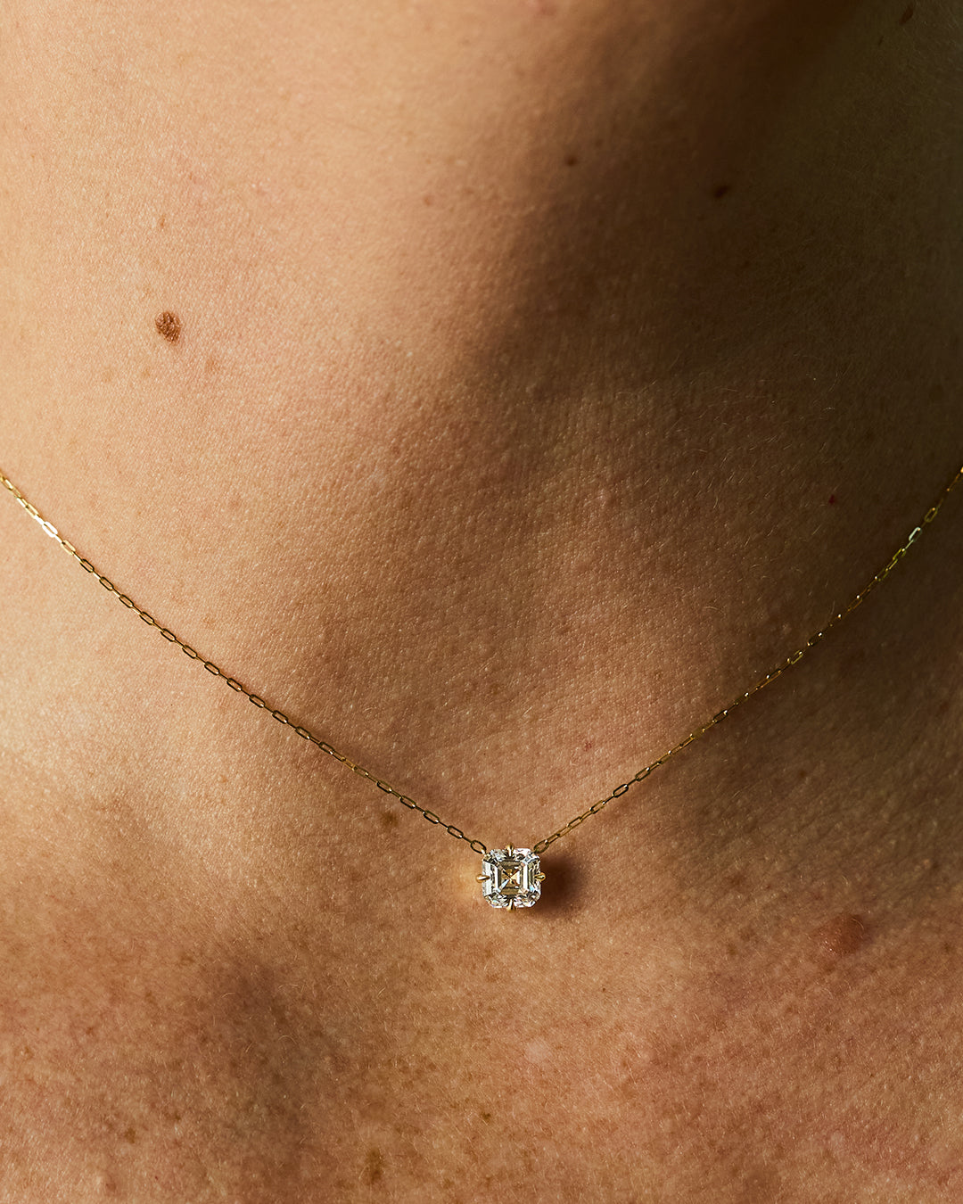 The Asscher Diamond Pendant