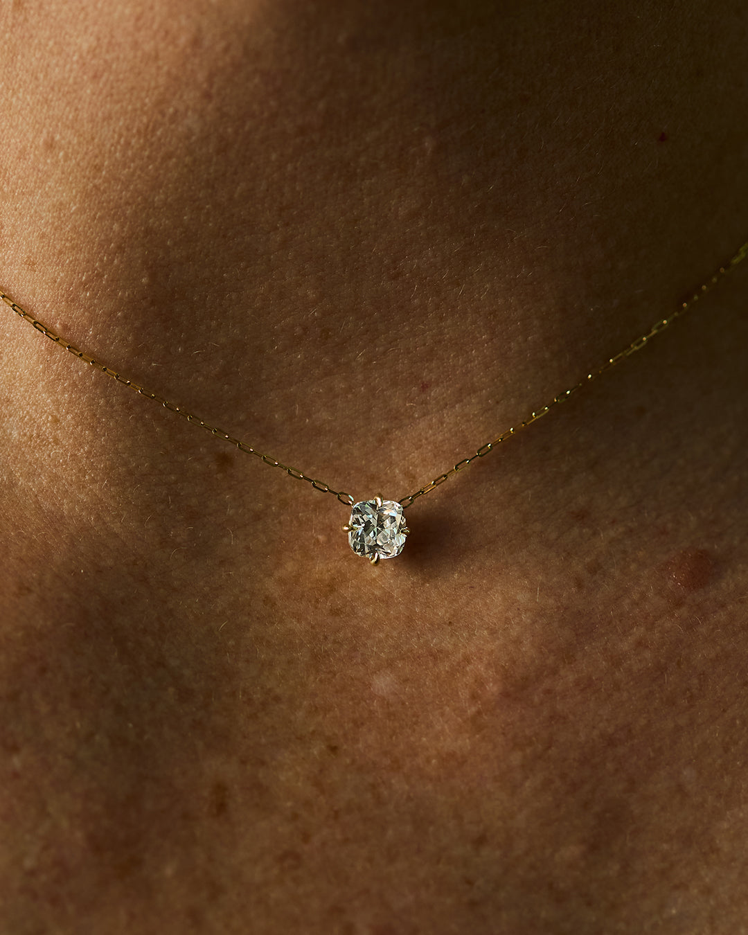 The Cushion Diamond Pendant