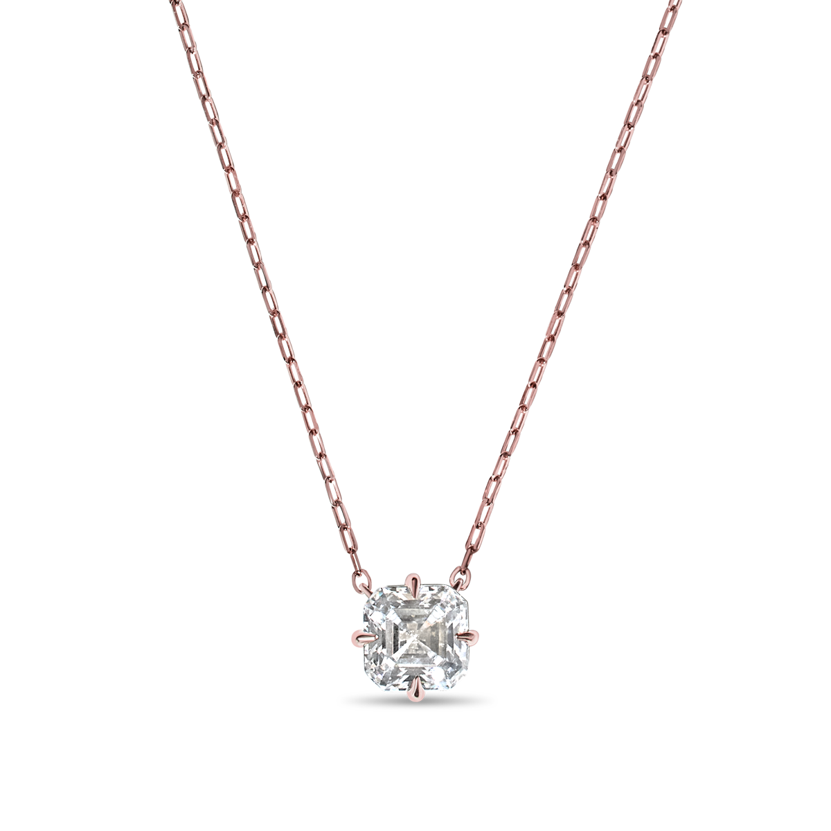 The Asscher Diamond Pendant
