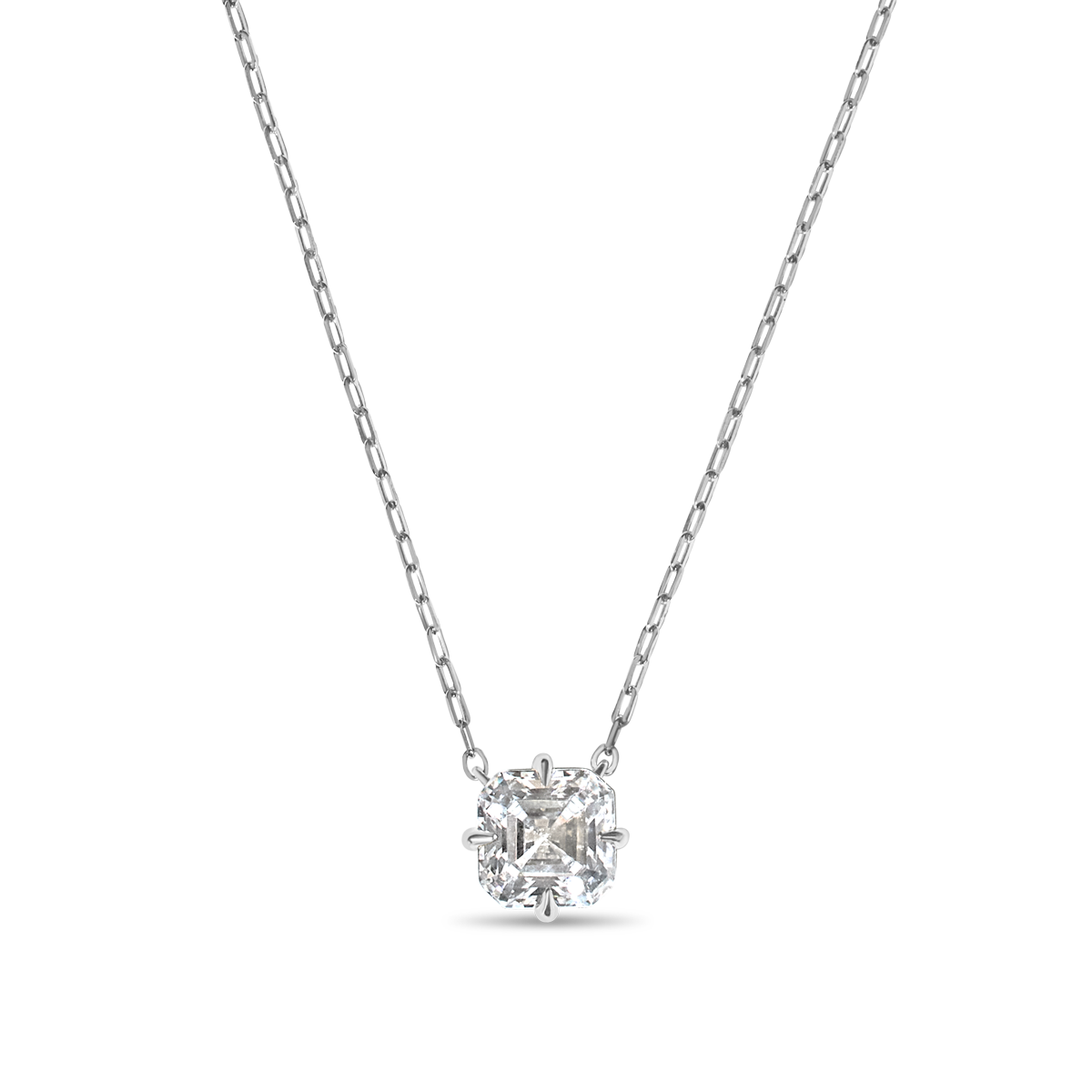 The Asscher Diamond Pendant