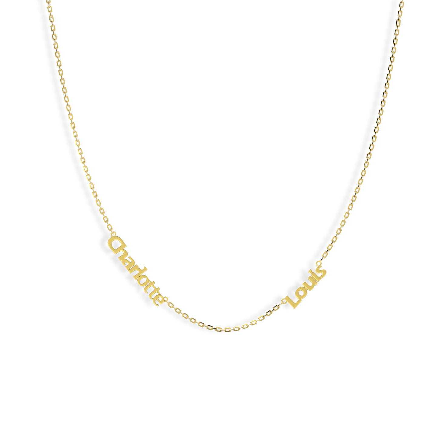 Linked by Love – Name Necklace with Emotional Spark