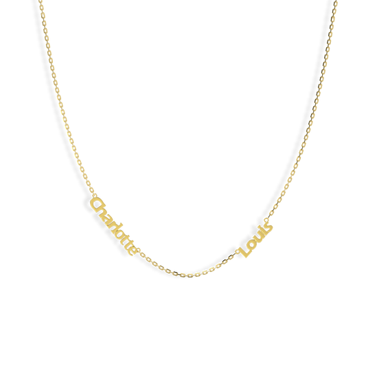 Linked by Love – Name Necklace with Emotional Spark