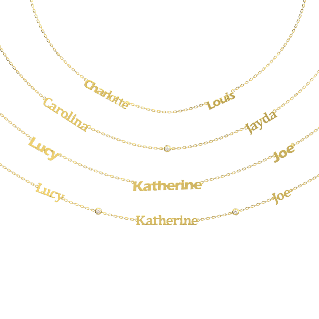 Linked by Love – Name Necklace with Emotional Spark