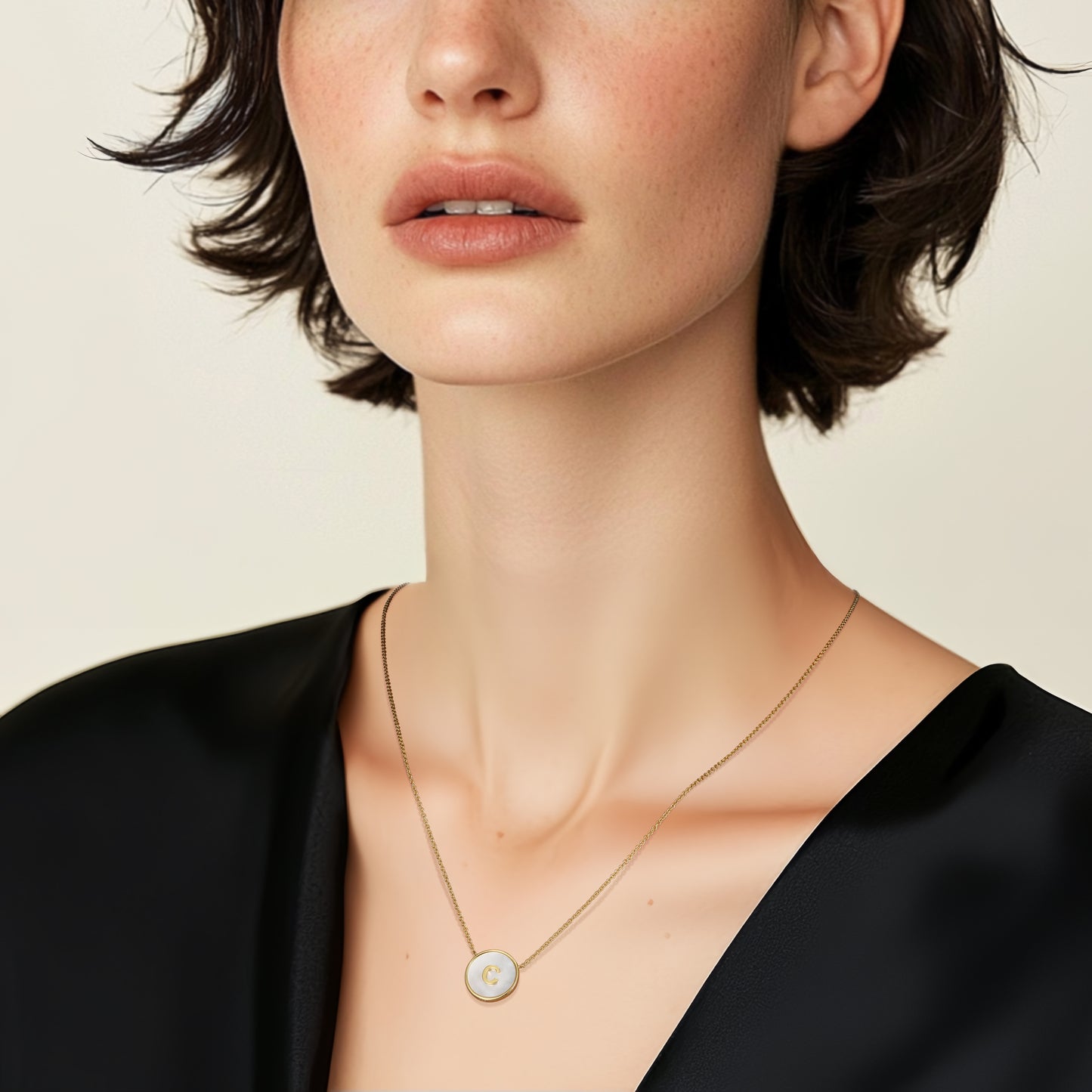 18k Gold Plate Pearl Zodiac Necklace